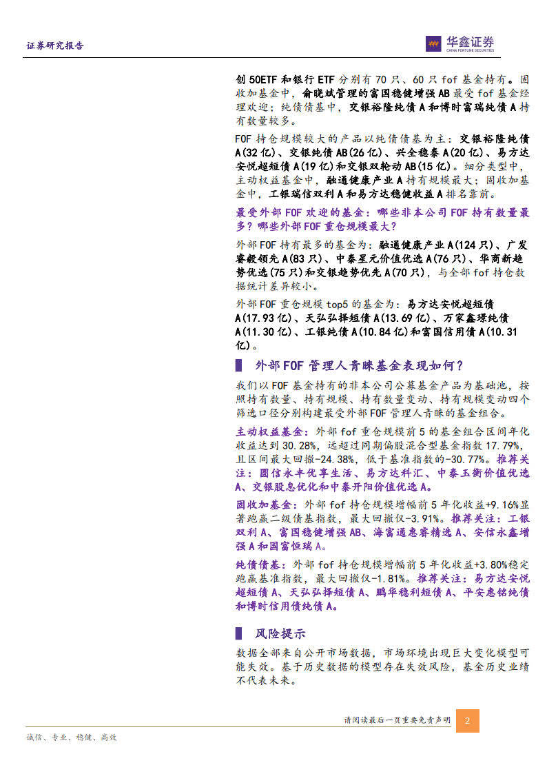 FOF基金全持仓画像<strong></p>
<p>fof基金</strong>，外部FOF管理人青睐的基金表现如何？（附下载)