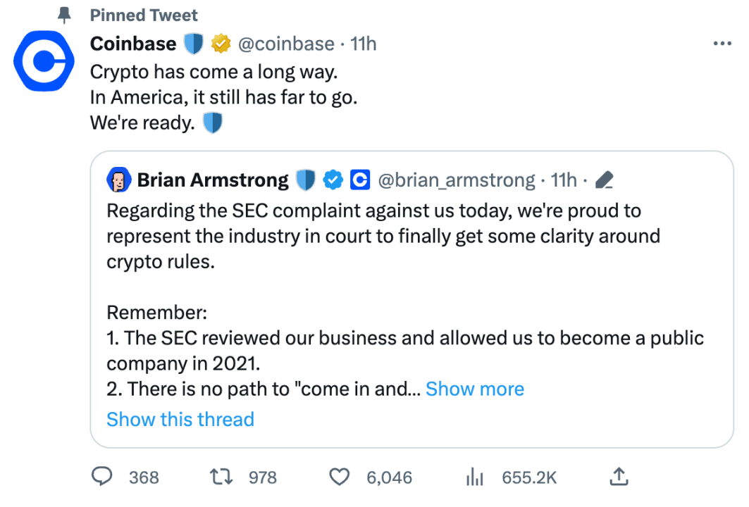 Web3「最大震荡」<strong></p>
<p>币安网</strong>，美监管铁拳砸向币安、Coinbase