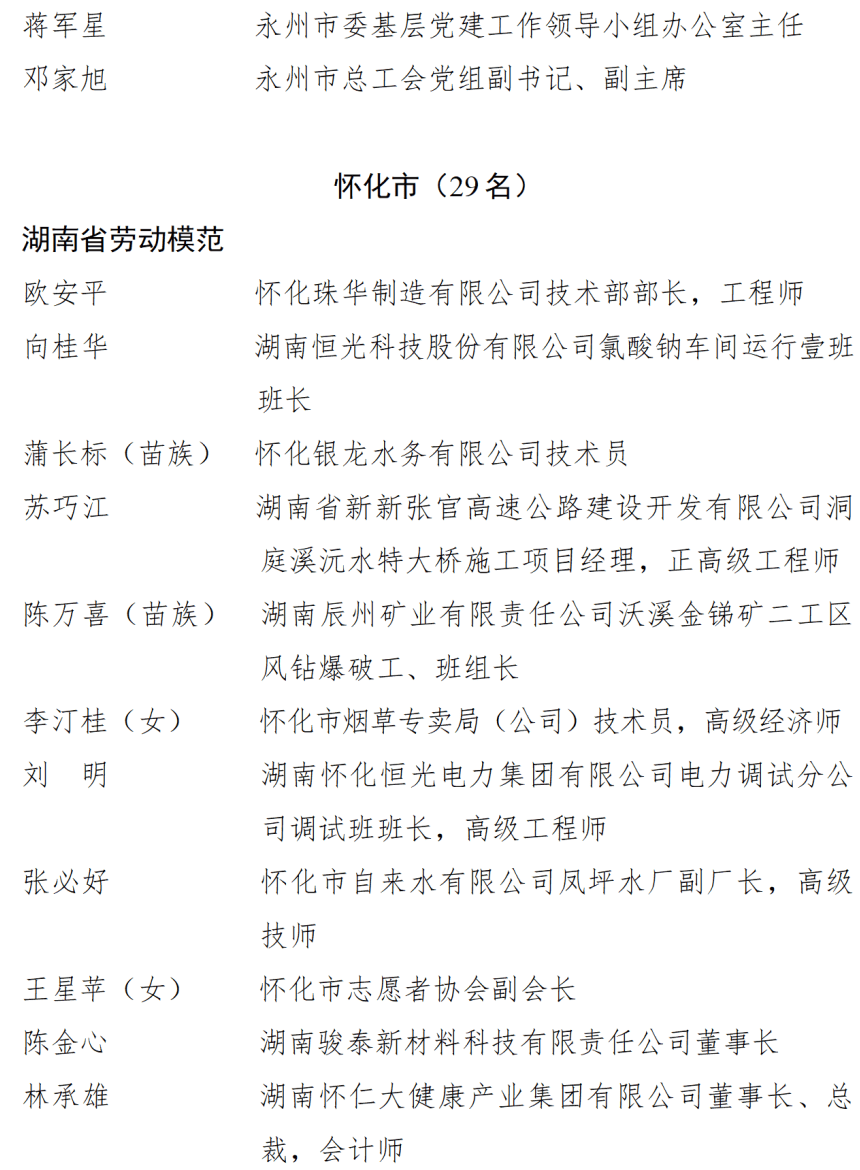 中共湖南省委湖南省人民政府关于表彰湖南省劳动模范和先进工作者的决定