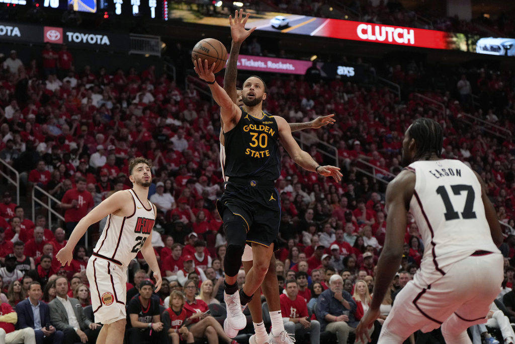 库里22分赢下抢七大战，火箭10年难破“火勇大战”的魔咒