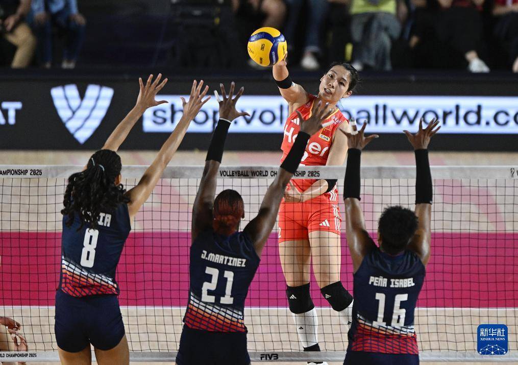 女排世锦赛：中国队胜多米尼加队