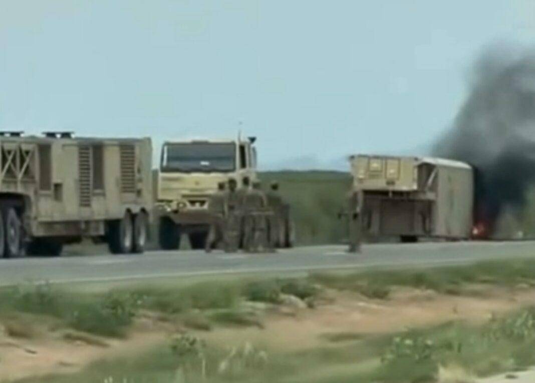 美军再迎噩耗!一声巨响:萨德反导核心当街变废铁<strong></p>
<p>黄金</strong>,现场燃起大火