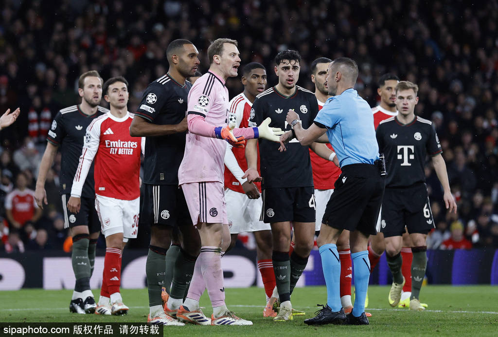 欧冠-诺伊尔失误送空门 阿森纳3-1拜仁5战全胜登顶